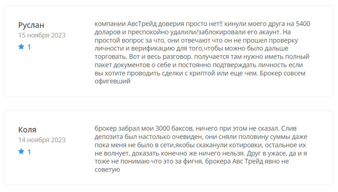AvsTrade (avstrade.me) отзывы. Лжеброкер?